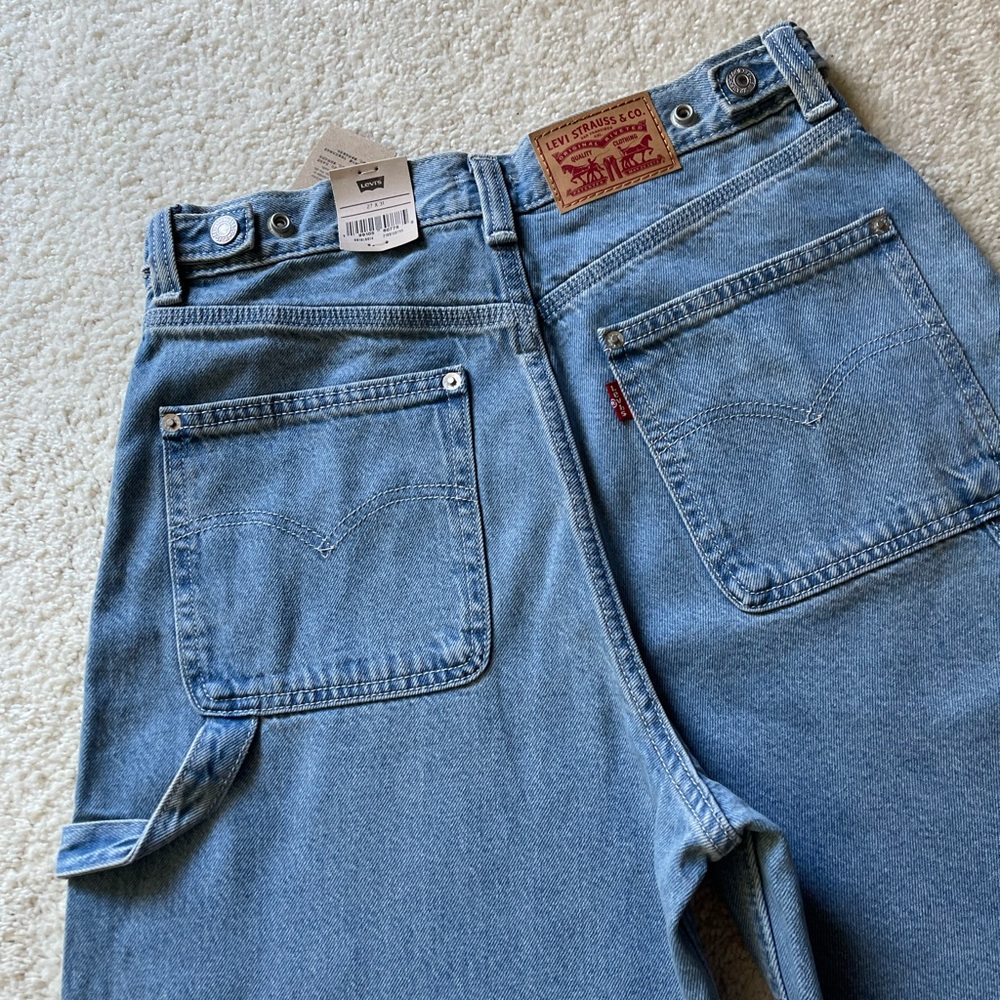 NWT Levi's Cinch Baggy High Rise Cargo Women's Jeans Size 27/31 - Picture 4 of 12
